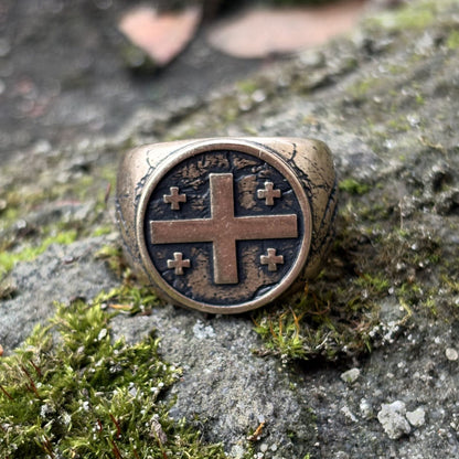 The Flag of Georgia (Sakartvelo) Ring
