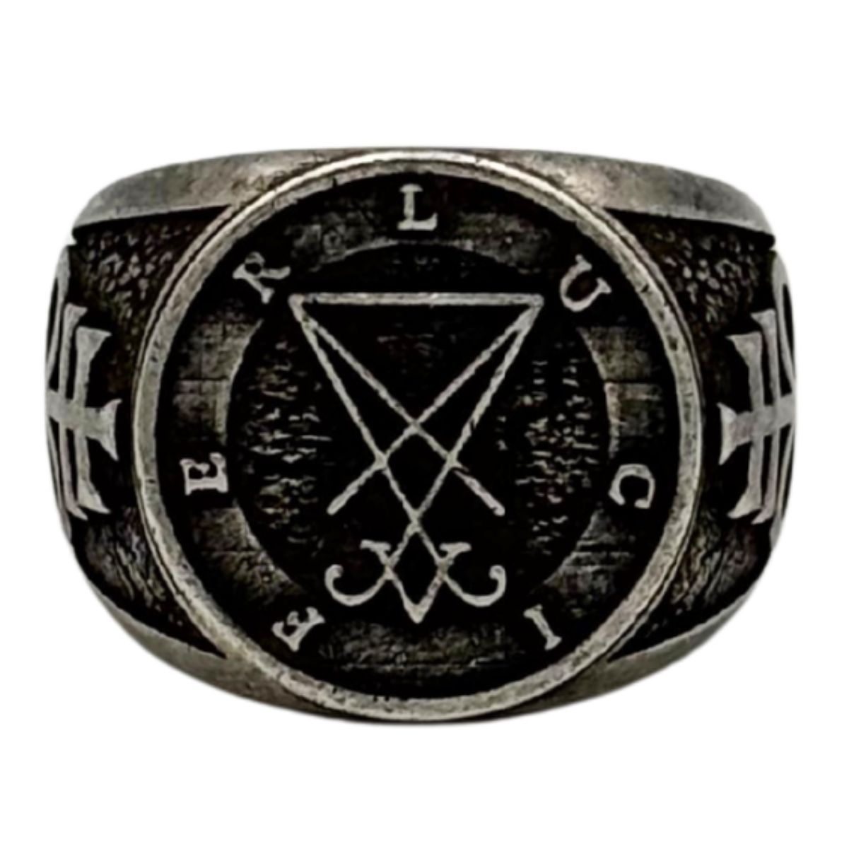Ring with the Sigil of Lucifer 6 US Silver plating
