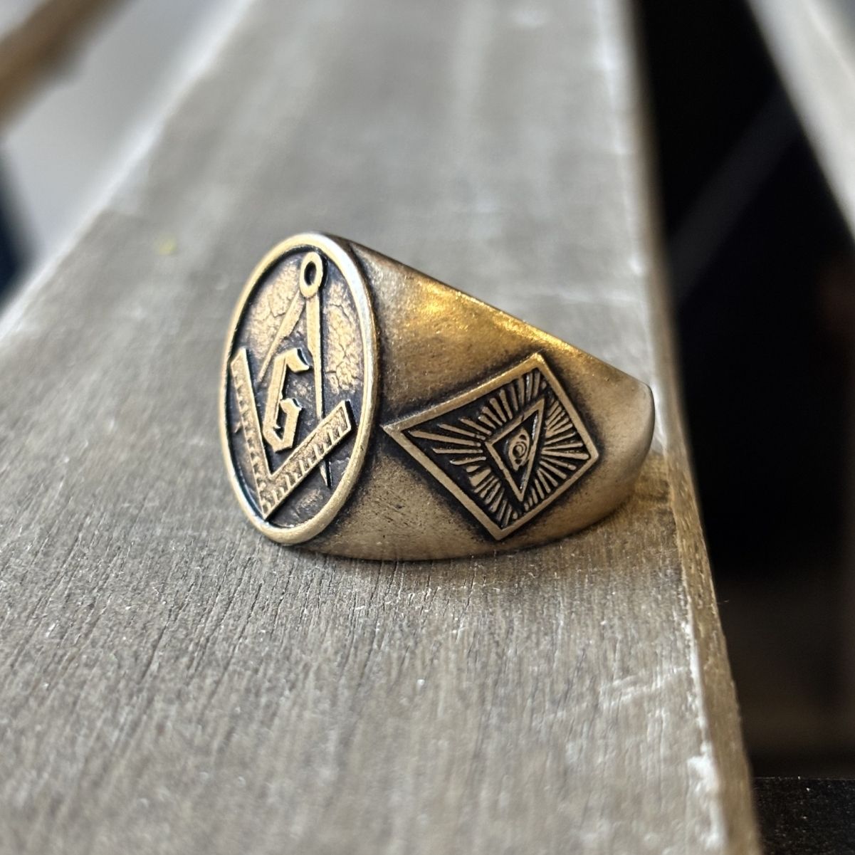 Masonic Eye Ring — Eye of Providence Symbol