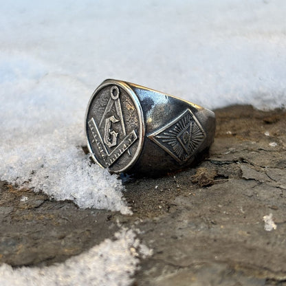 Masonic Eye Ring — Eye of Providence Symbol