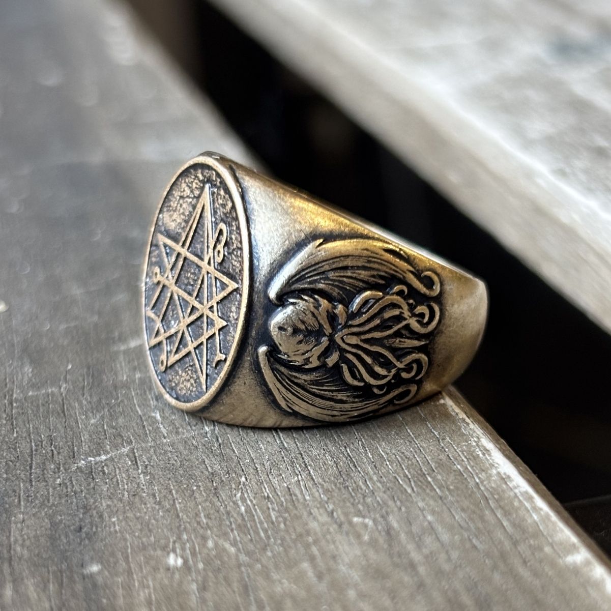 Necronomicon Occult Ring