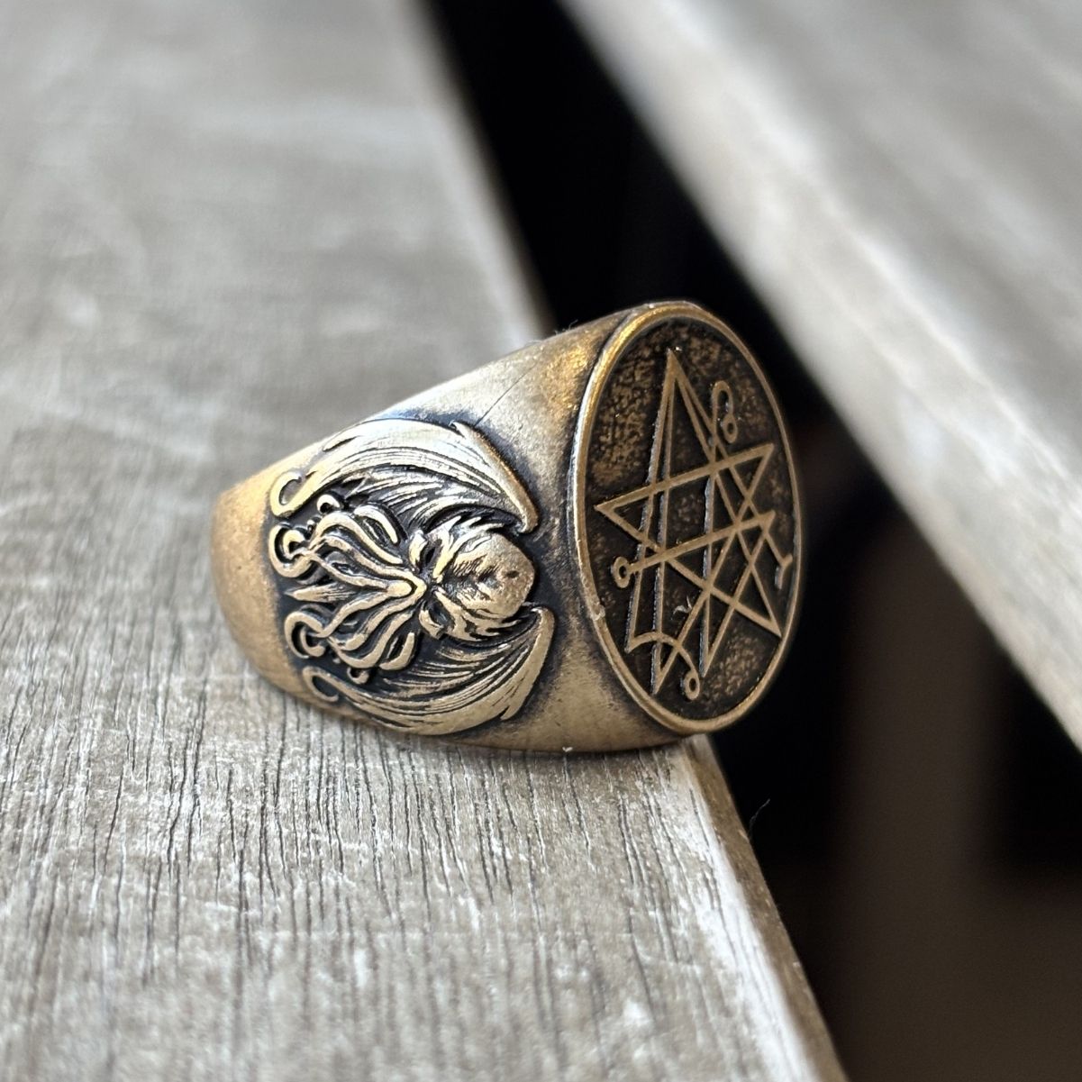 Necronomicon Occult Ring