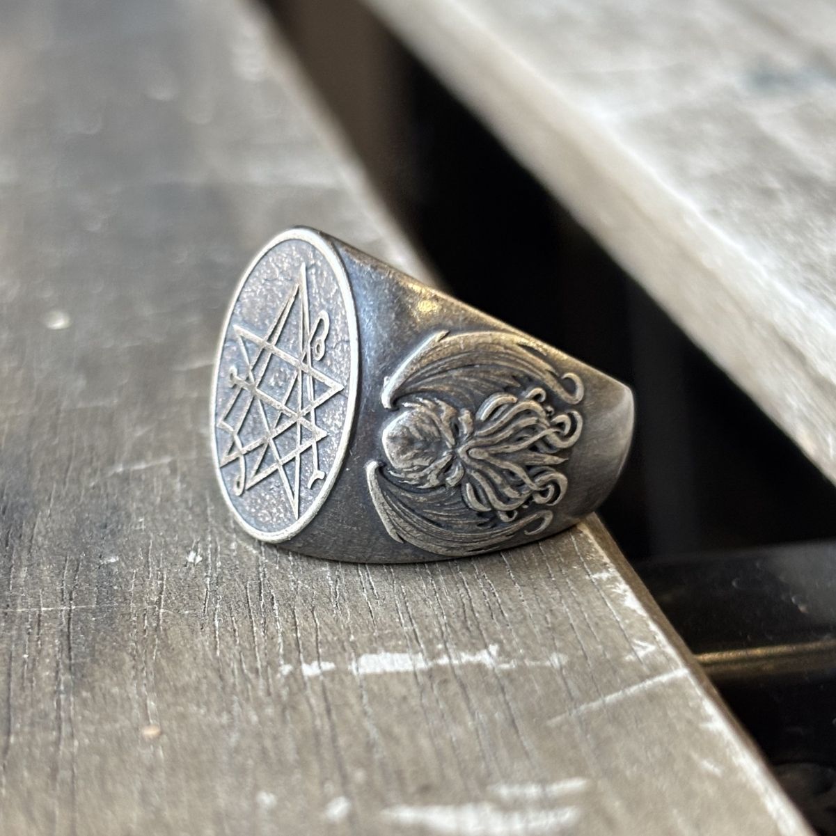 Necronomicon Occult Ring