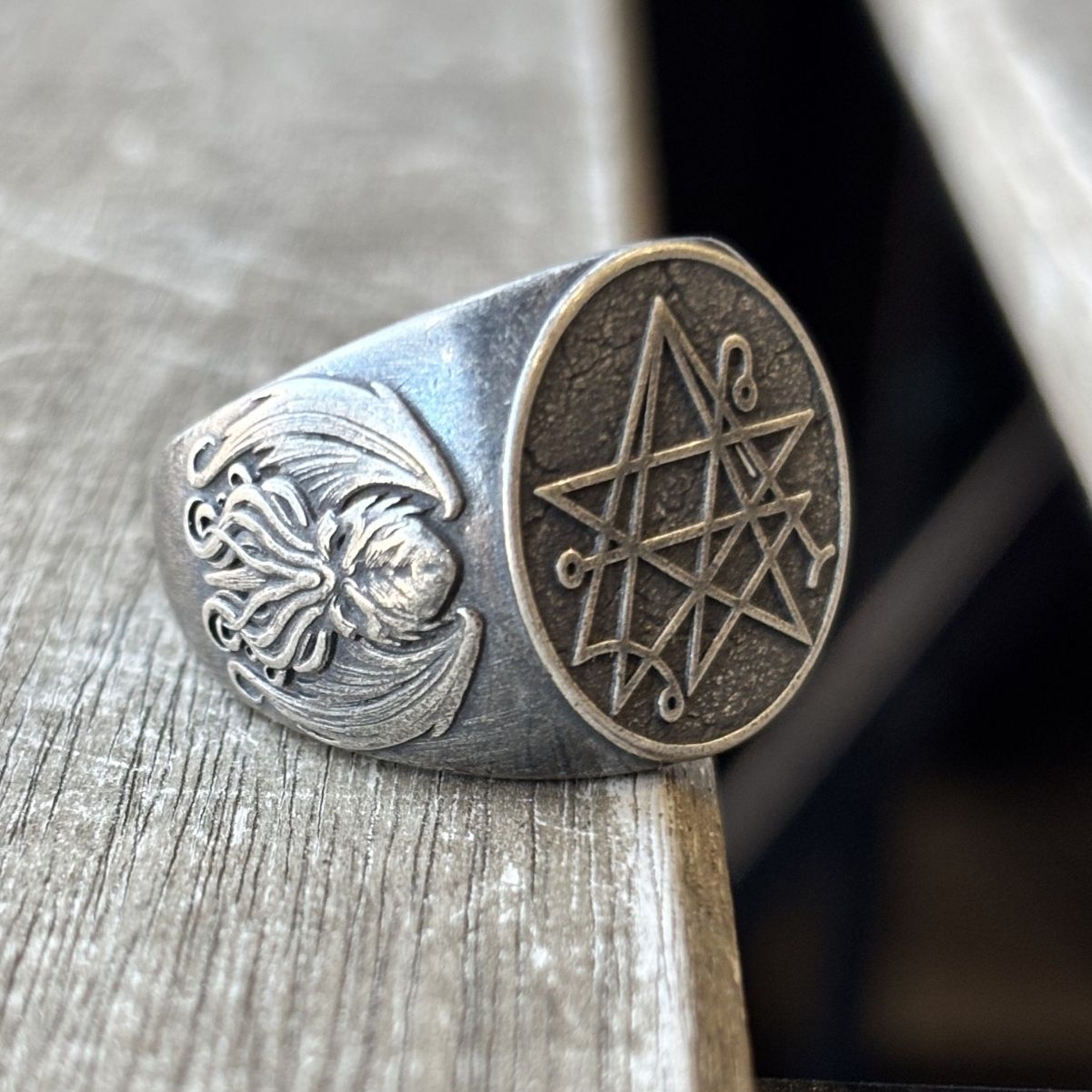 Necronomicon Occult Ring