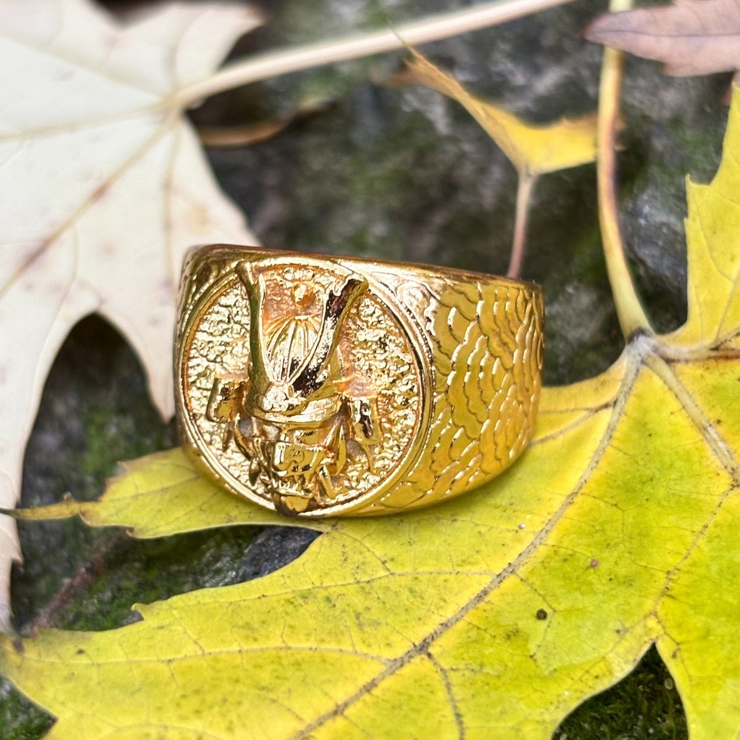 Samurai Kabuto Helmet Ring
