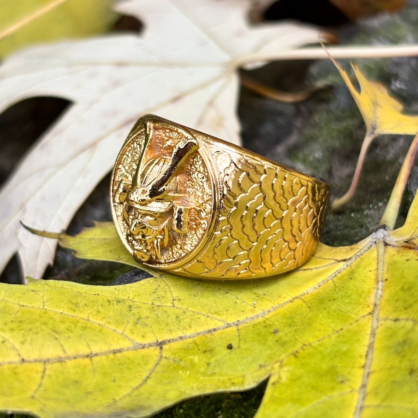 Samurai Kabuto Helmet Ring