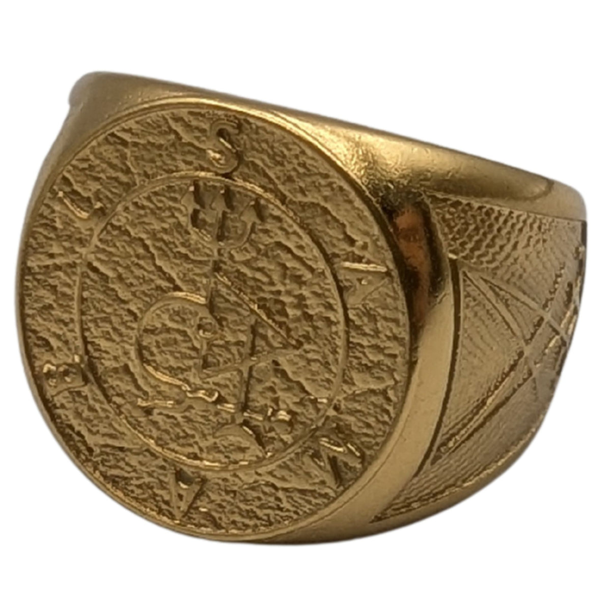 Samael sigil ring 6 US Gold plating