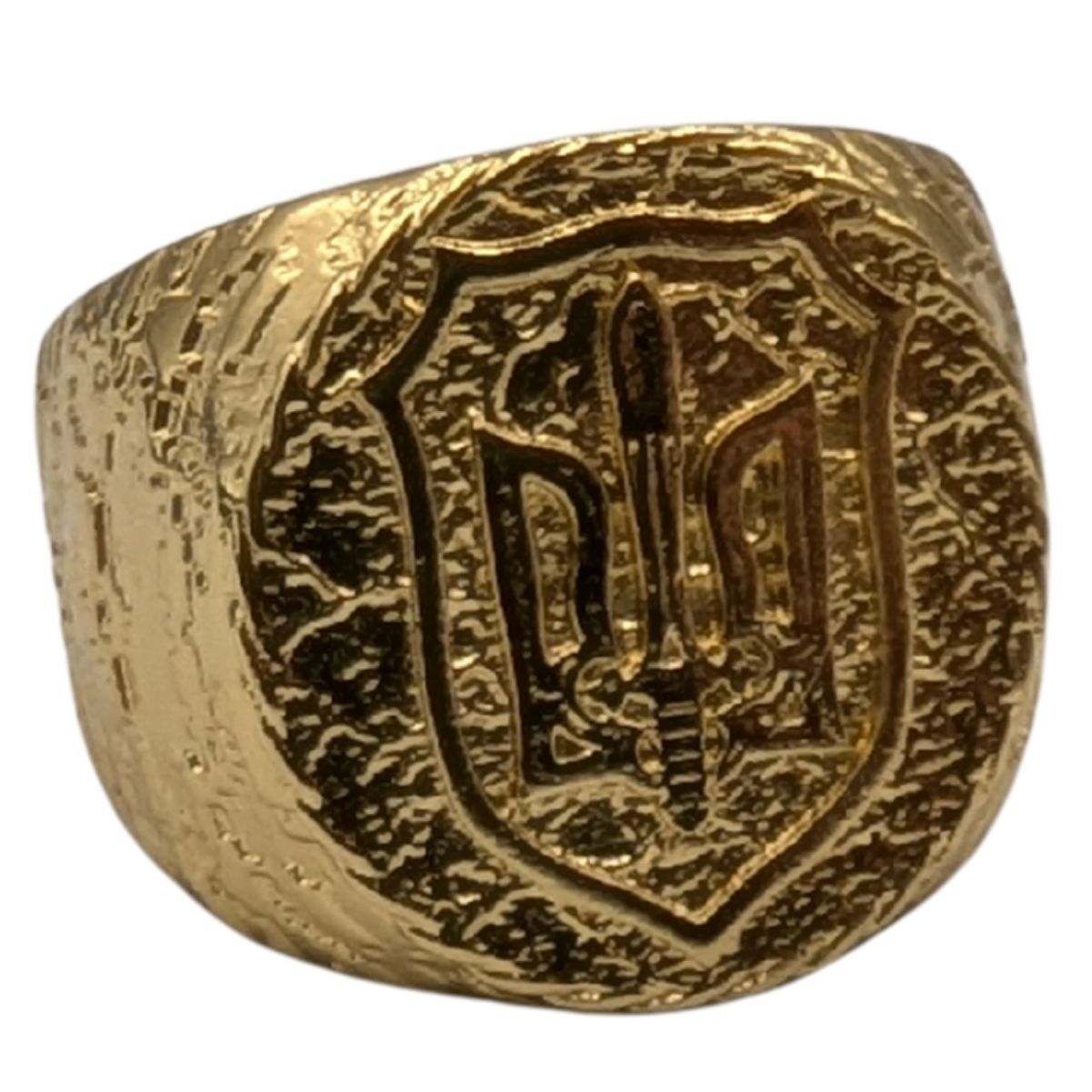 Ukraine coat of arms signet ring 6 US Gold plating