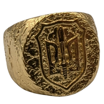 Ukraine coat of arms signet ring 6 US Gold plating