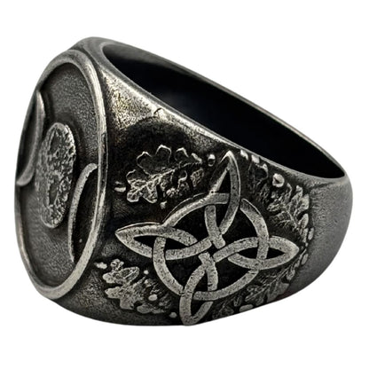 Triple Moon Ring — Goddess Symbol
