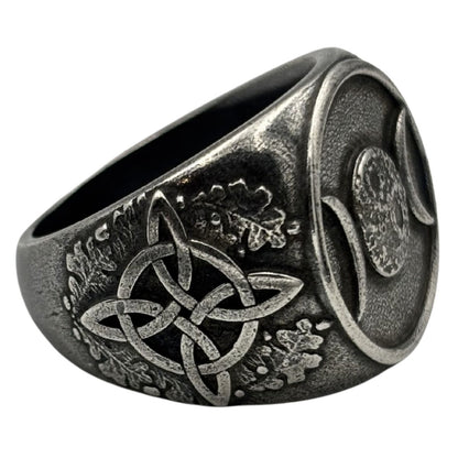 Triple Moon Ring — Goddess Symbol 6 US Silver plating