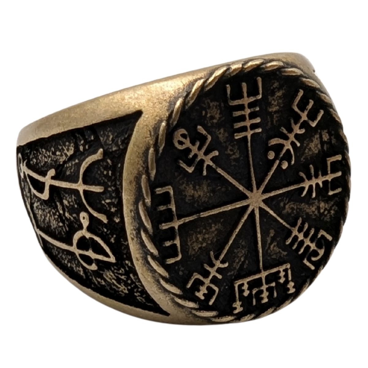 Draumstafir Ring with Vegvisir