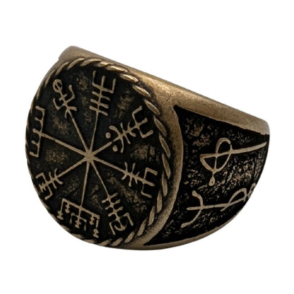 Draumstafir Ring with Vegvisir