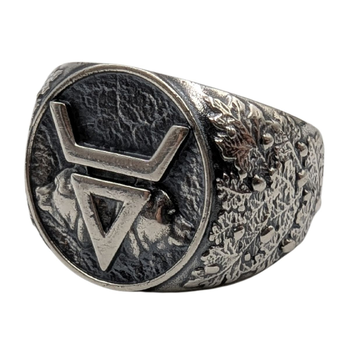 Veles Slavic ring 6 US Silver 925