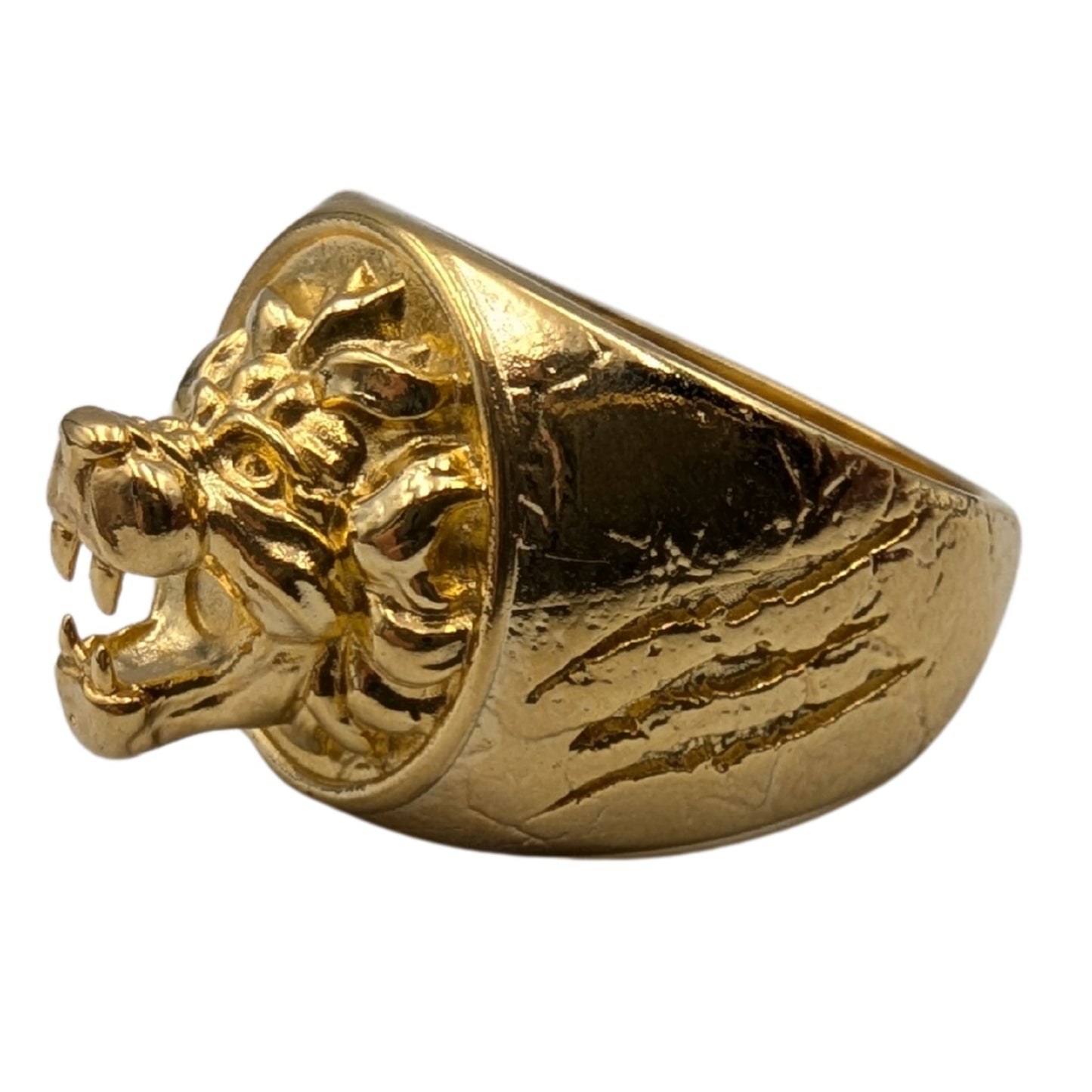 Lion signet ring
