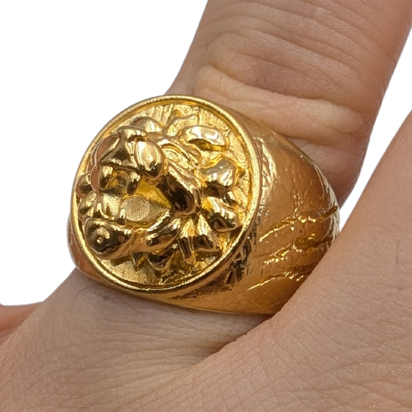 Lion signet ring