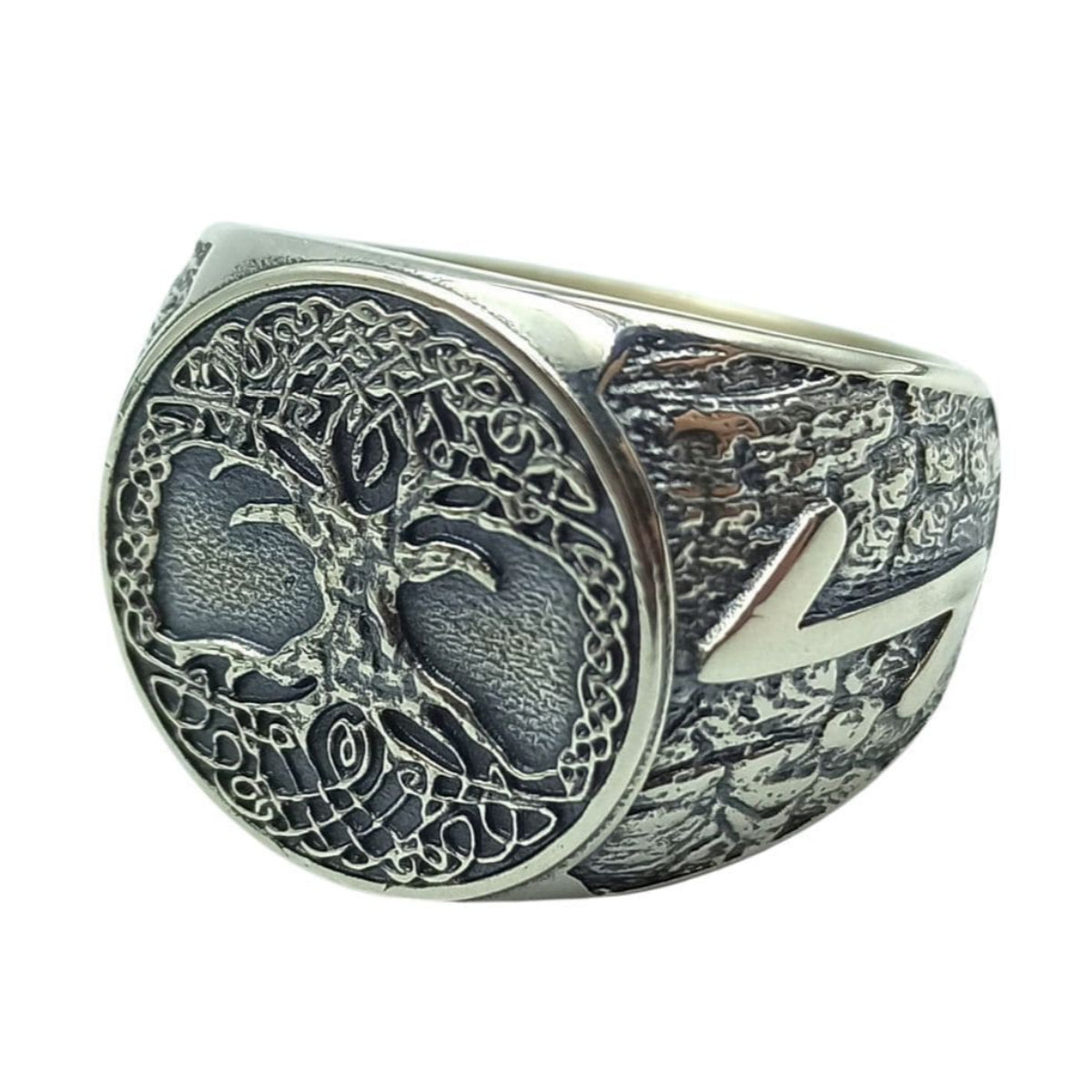 Yggdrasil tree of life ring 6 US Silver 925