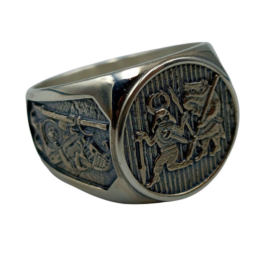 Torslunda dancer silver ring