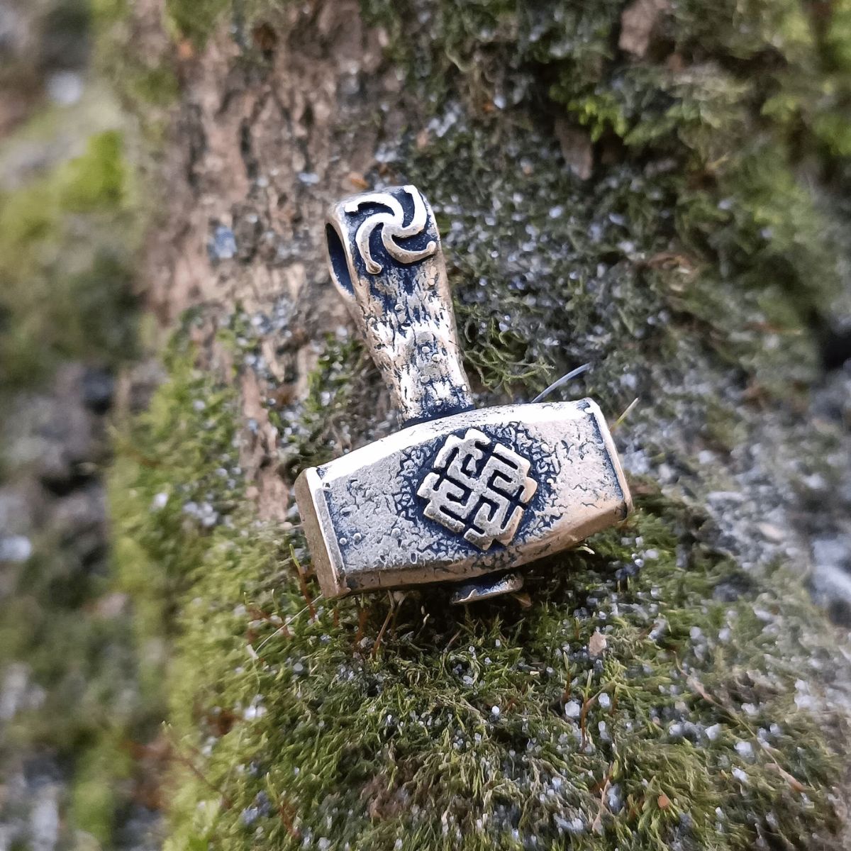 Svarozhich hammer pendant from bronze