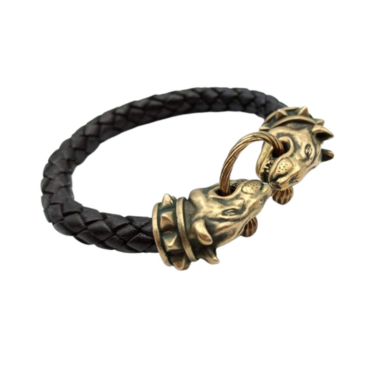 Bull terrier leather bracelet   