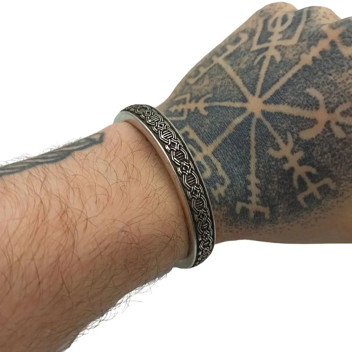 Bronze bracelet horizontal line pattern 8mm wide can be customized name  S409 - Shop huichiu Bracelets - Pinkoi