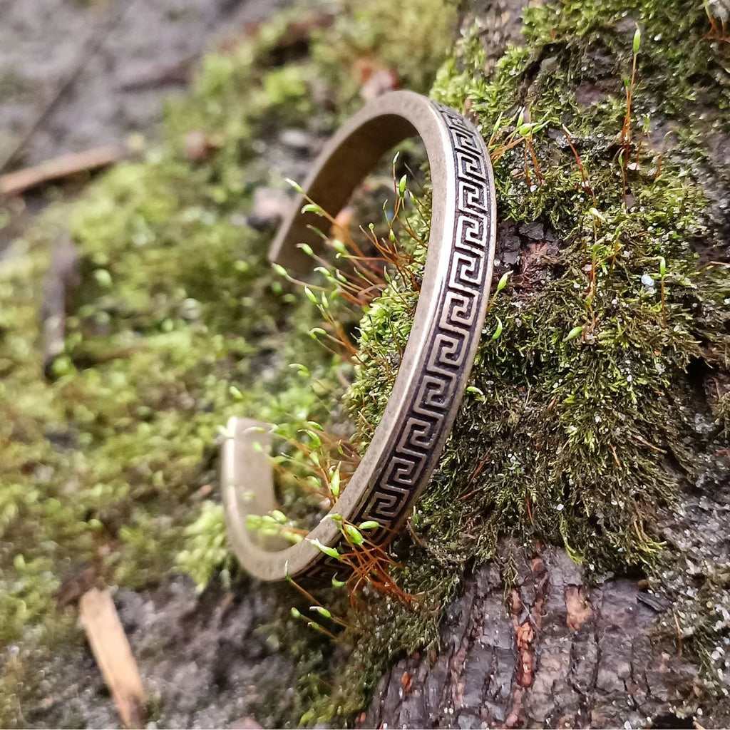 Greek wrist band bracelet cuff ancient jewelry WikkedKnot jewelry