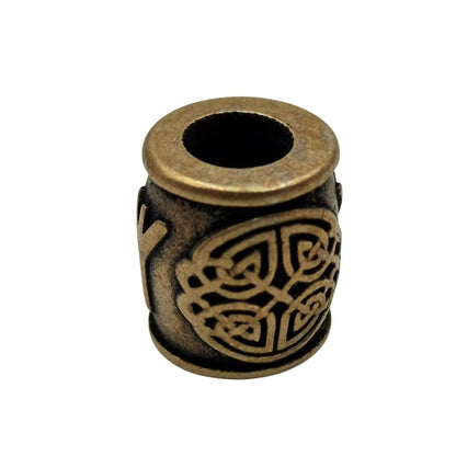 Algiz rune bronze bead