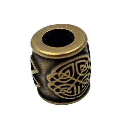 Berkana rune bronze bead