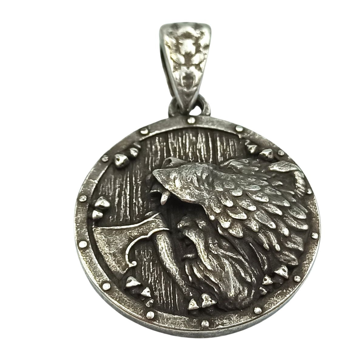 Berserker silver plated pendant
