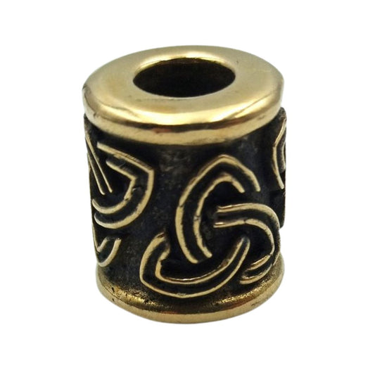 Celtic knot bronze bead