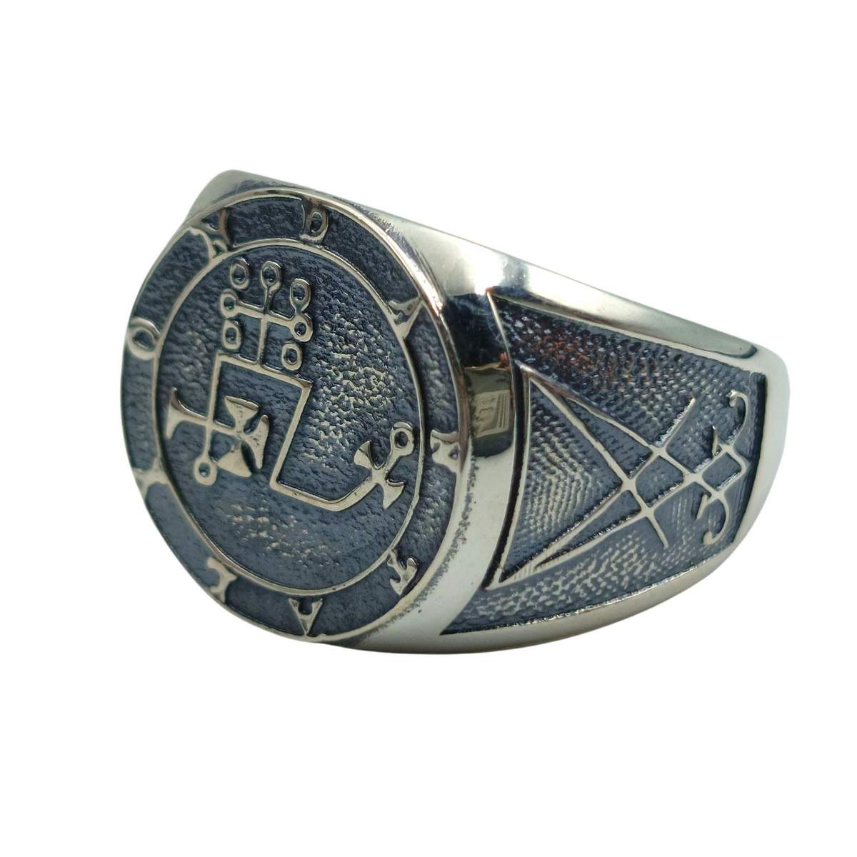 Dantalion sigil signet ring from silver