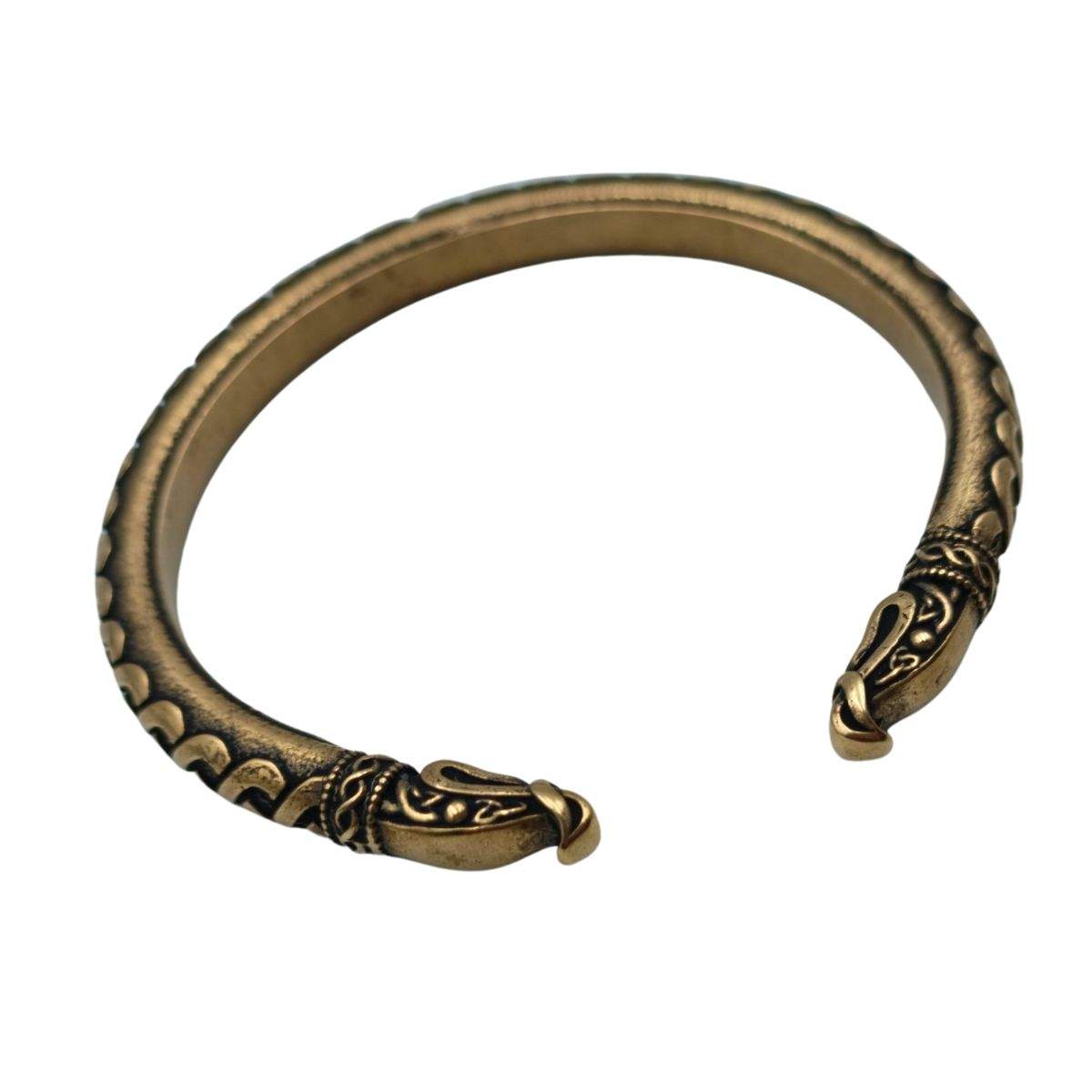 Brass and bronze dragonscale bracelet bronze dragonscale bracelet from the  side | Marc Perkins Photography