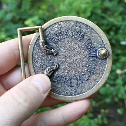 Drakkar belt buckle from bronze
