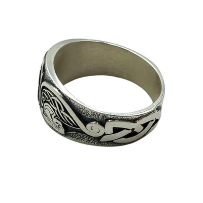 Norse Goddess Freya silver ring