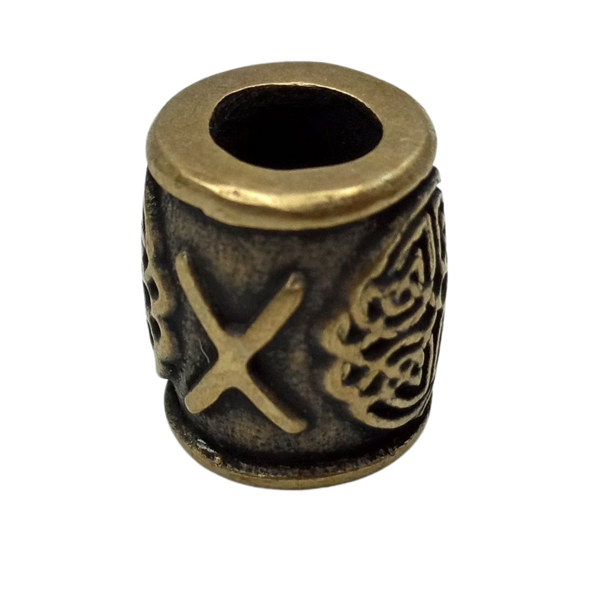 Gebo rune bronze bead   