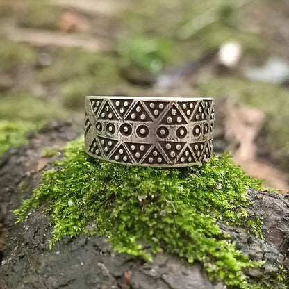 Ancient Viking ring from bronze