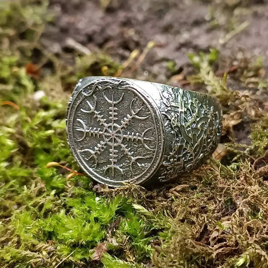 Helm of awe ring from silver 925