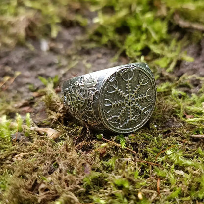 Helm of awe ring from silver 925