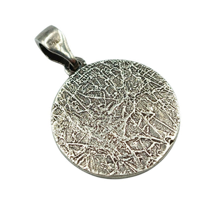 Helm of Awe in Futhark circle silver pendant