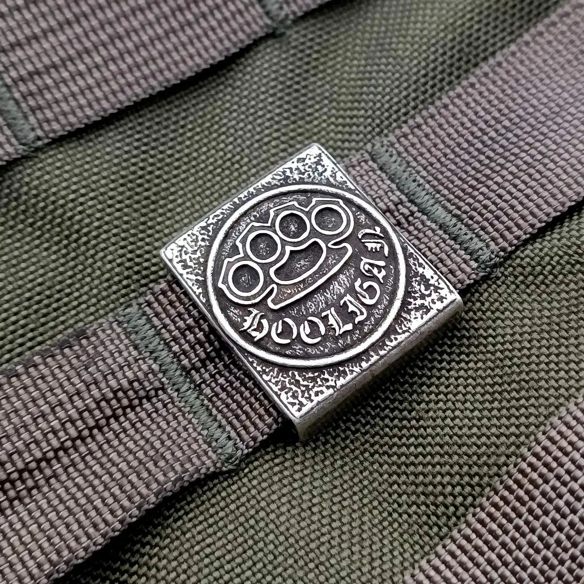 Human Skull Molle Clip Metal Edc Gear Patch 