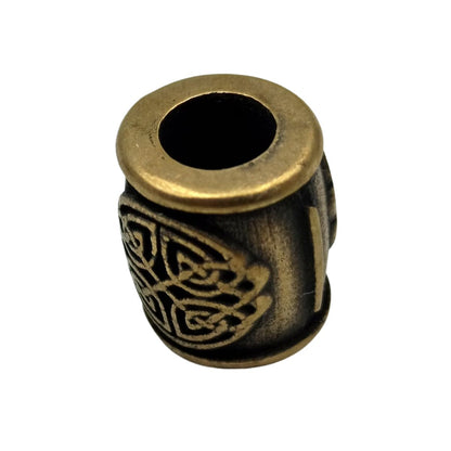 Isa rune bronze bead