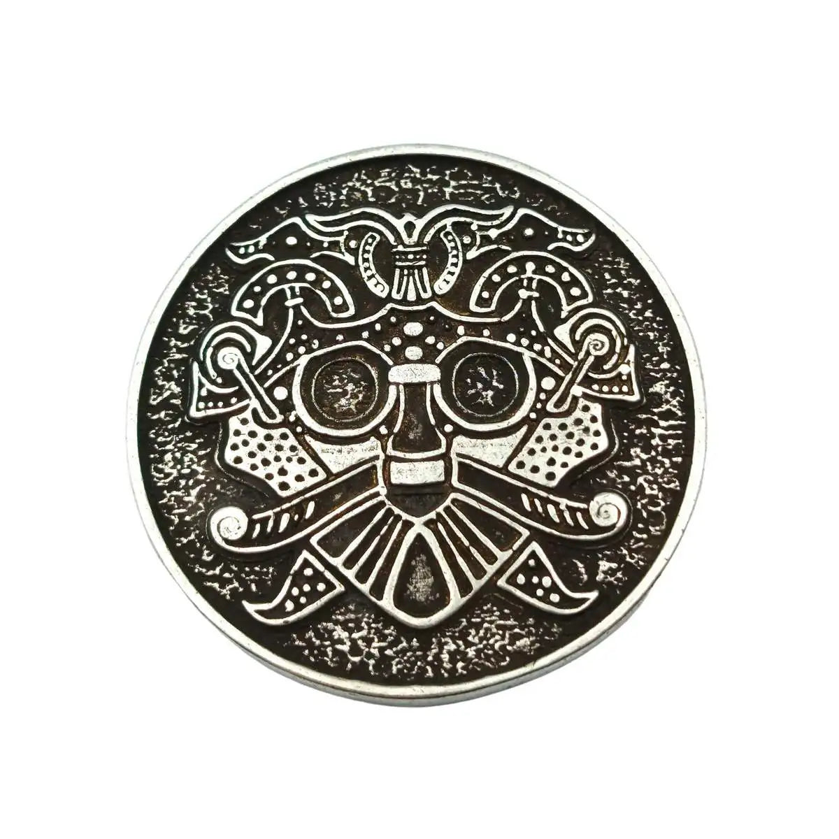 Kaupaloki bronze coin Silver plated  