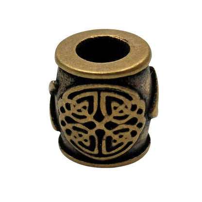 Kenaz rune bronze bead