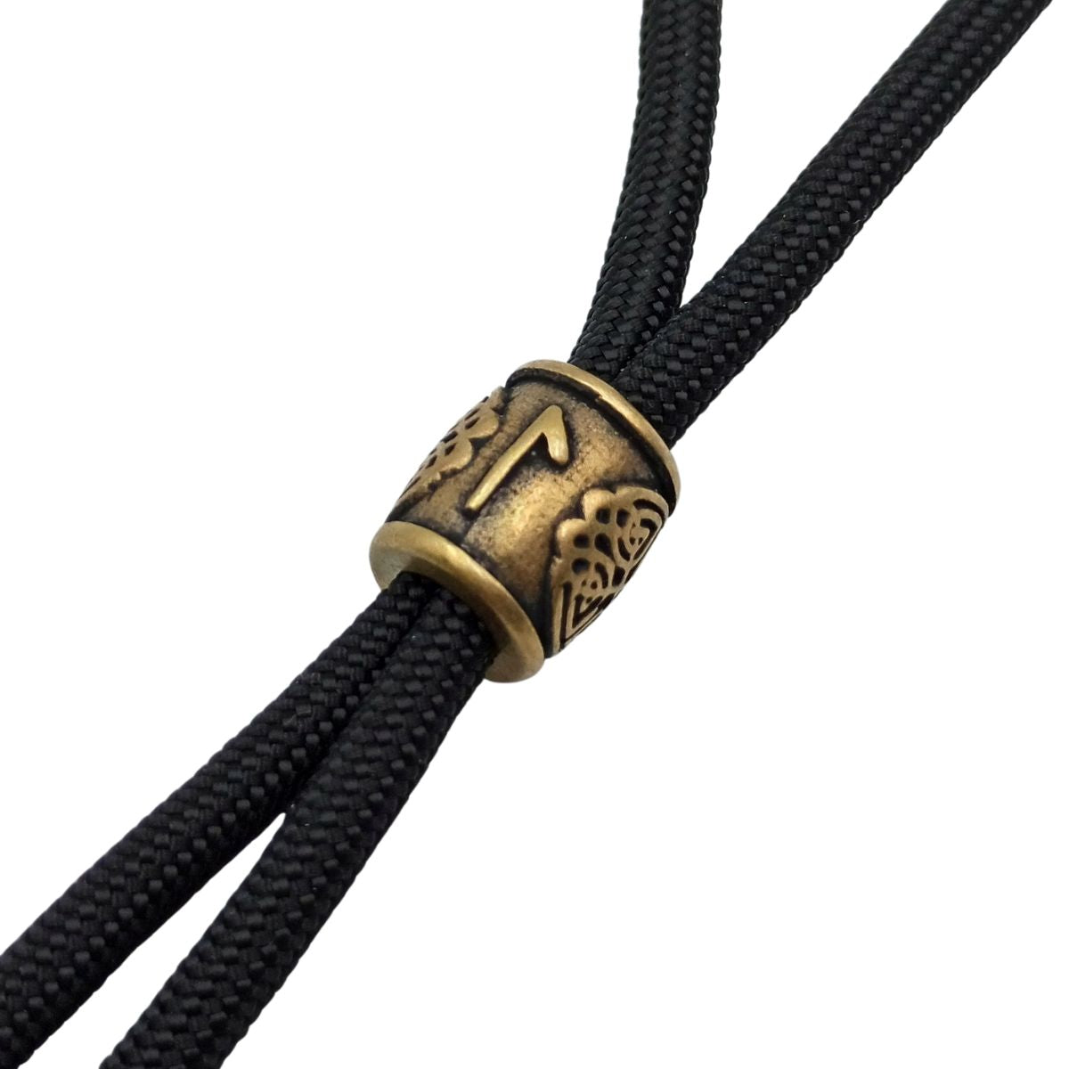Laguz rune bronze bead   