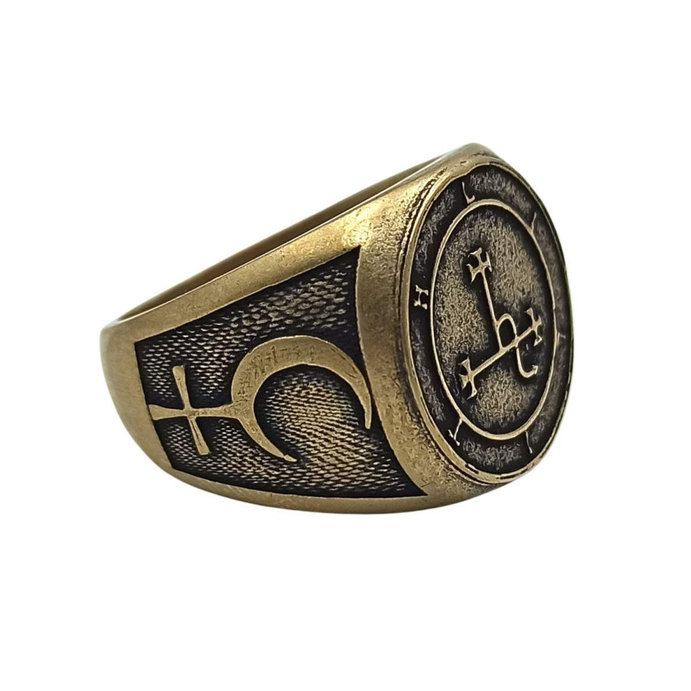 Lilith sigil signet ring occult demonic satanic jewelry – WikkedKnot ...