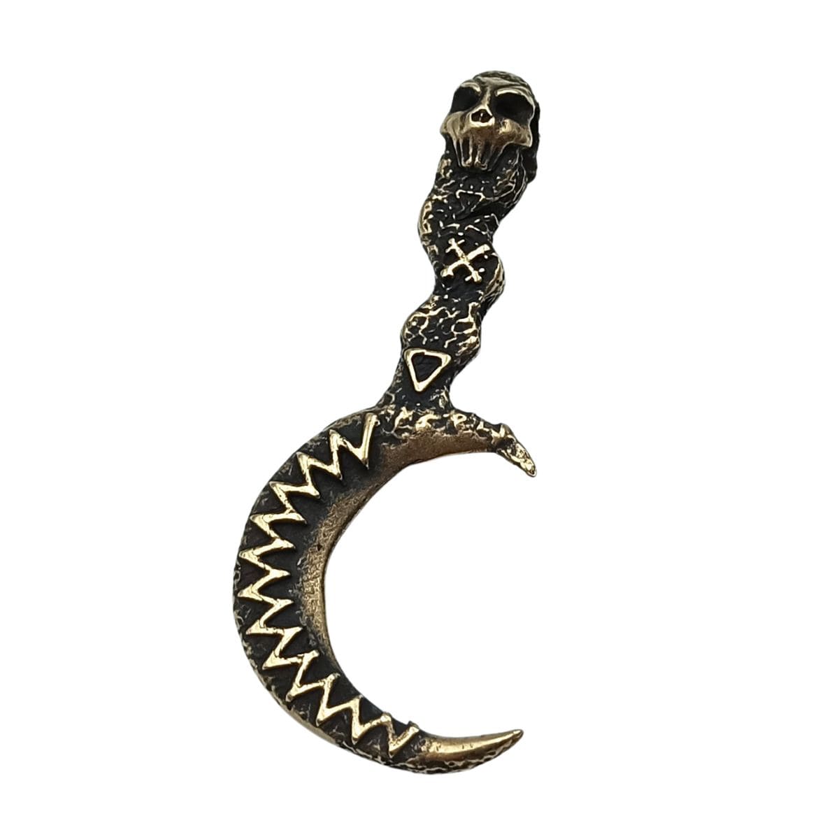 Morana sickel bronze pendant   