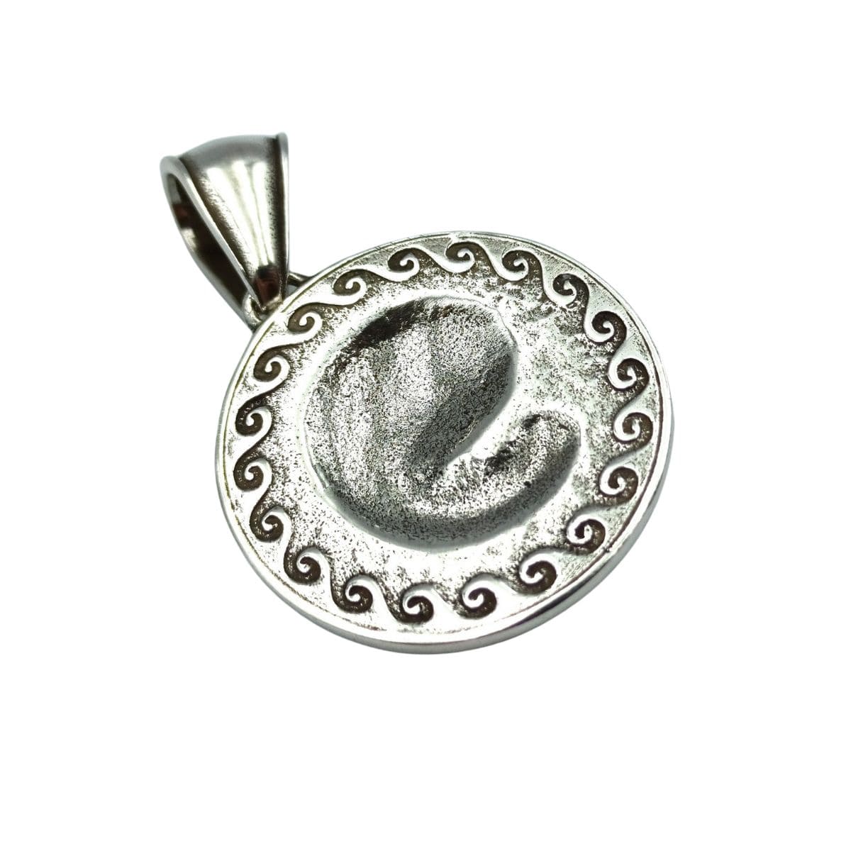 Medusa Gorgon silver pendant   