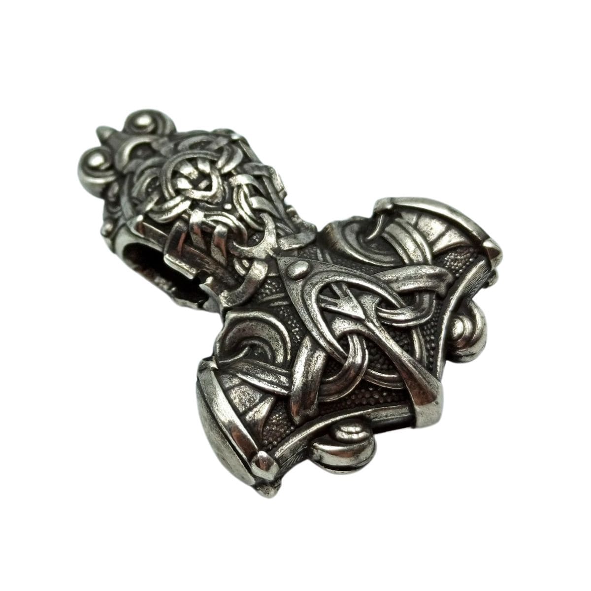 Mjolnir Hammer silver pendant