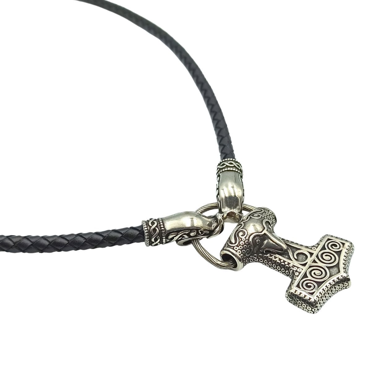 Mjolnir from Skane replica silver pendant +Norse necklace  