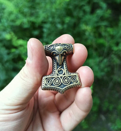 Mjolnir from Skane Bronze pendant